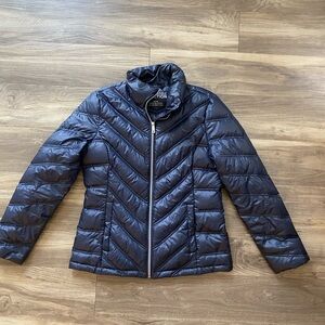 Kenneth Cole Navy Puffer M